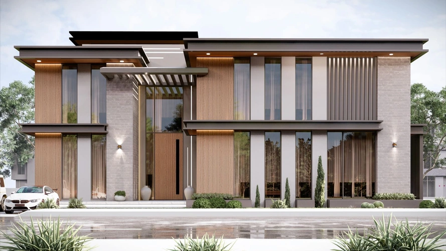 Luxury Contemporary Villa Exterior фото-4