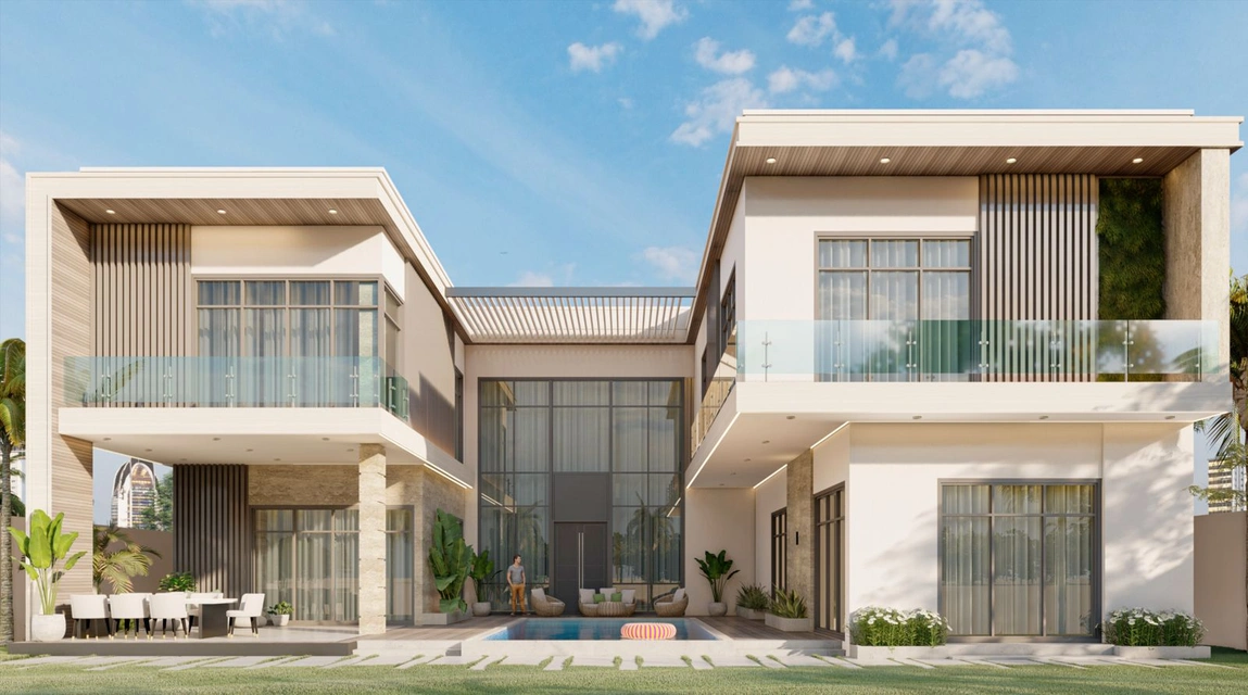 Luxury Modern Villa Exterior & Landscape