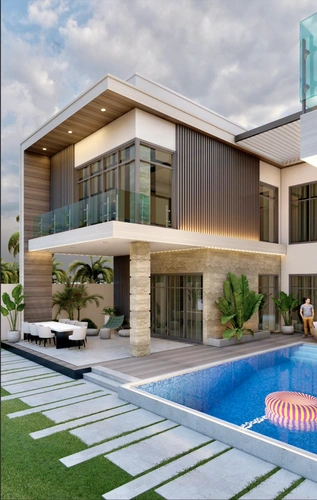 Luxury Modern Villa Exterior & Landscape фото-2