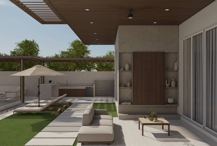 Luxury Poolside Landscape Retreat фото-5