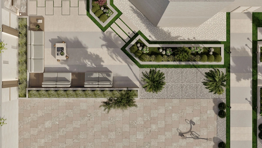 Contemporary Outdoor Living Landscape фото-14