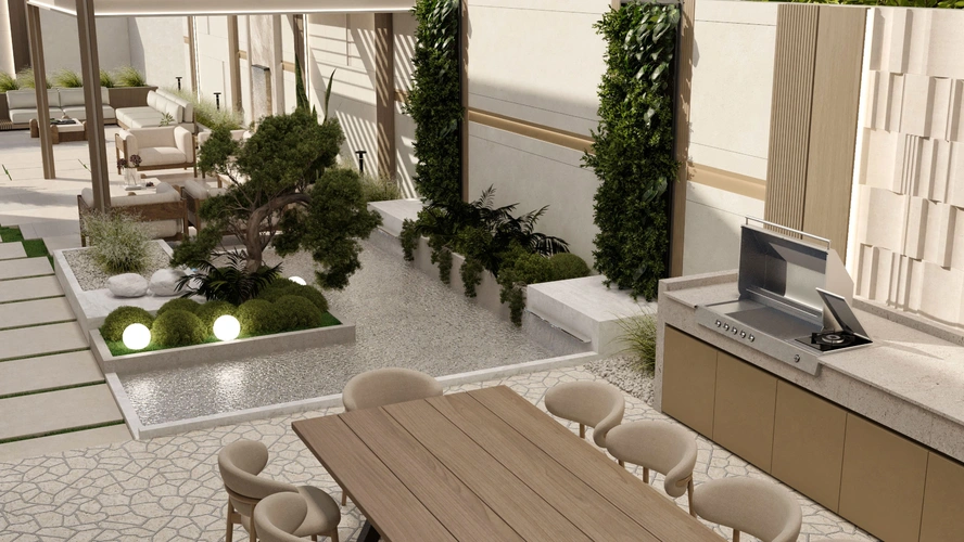 Contemporary Outdoor Living Landscape фото-3