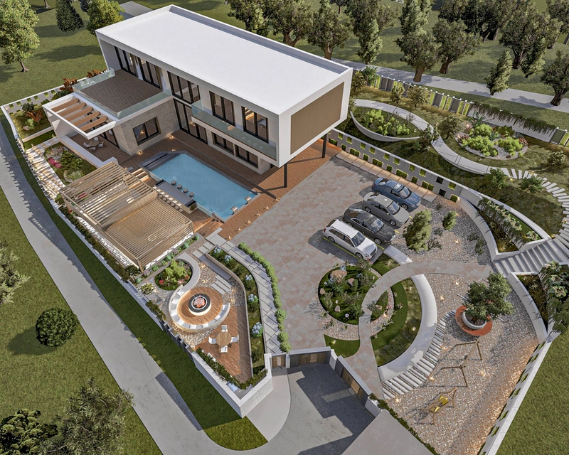 Luxury Resort-Style Landscape