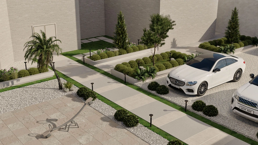 Contemporary Outdoor Living Landscape фото-16