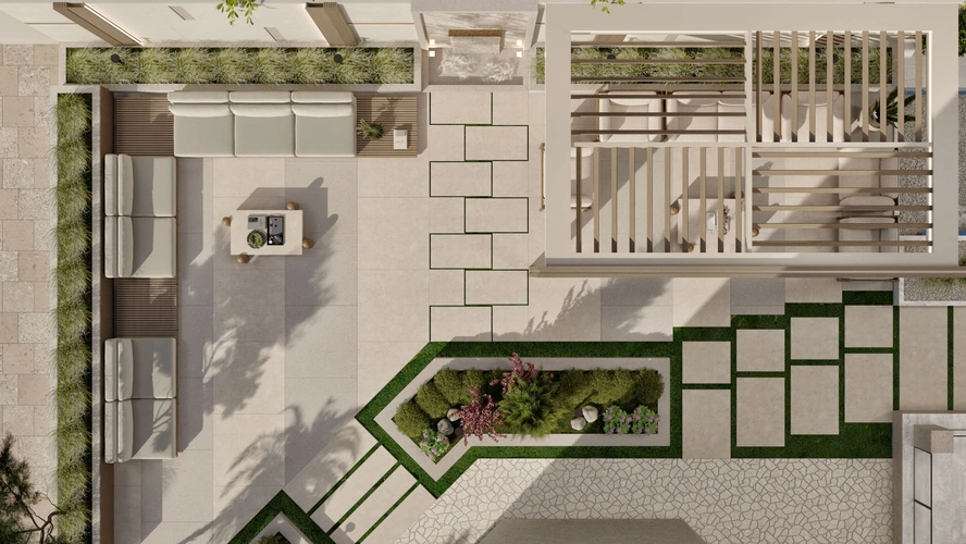 Contemporary Outdoor Living Landscape фото-9