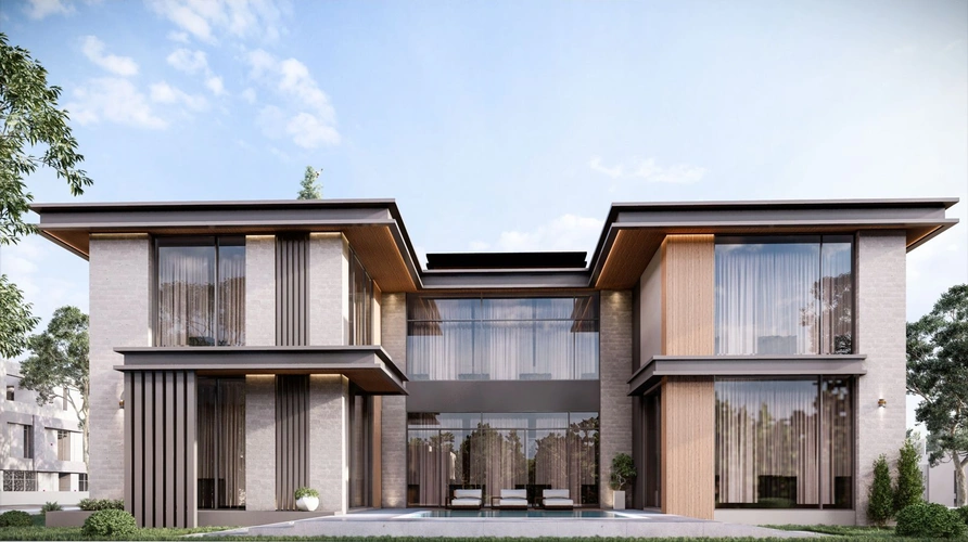 Luxury Contemporary Villa Exterior фото-2
