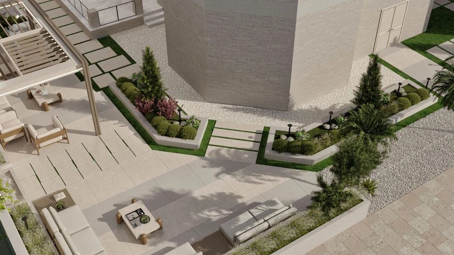Contemporary Outdoor Living Landscape фото-13