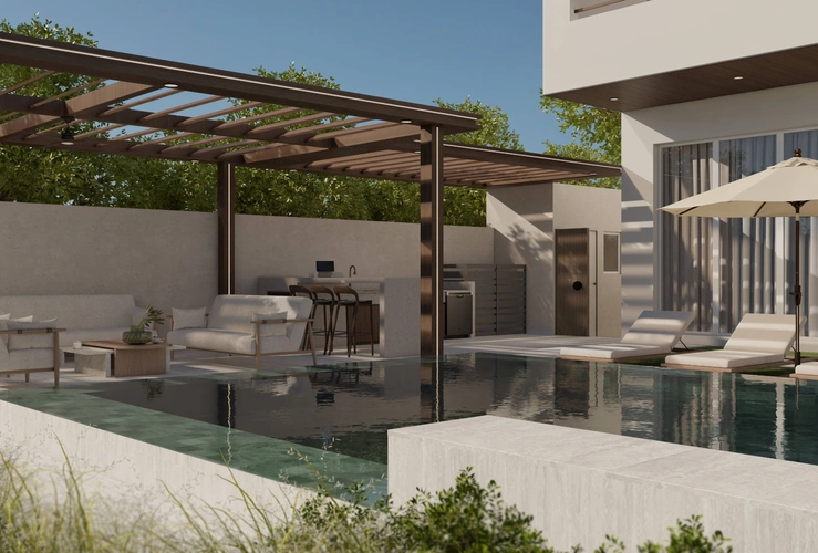 Luxury Poolside Landscape Retreat фото-4