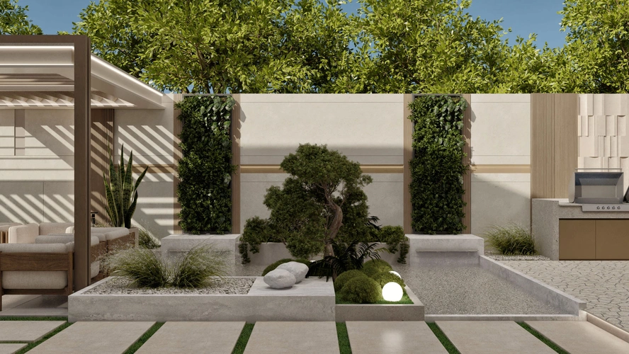 Contemporary Outdoor Living Landscape фото-2