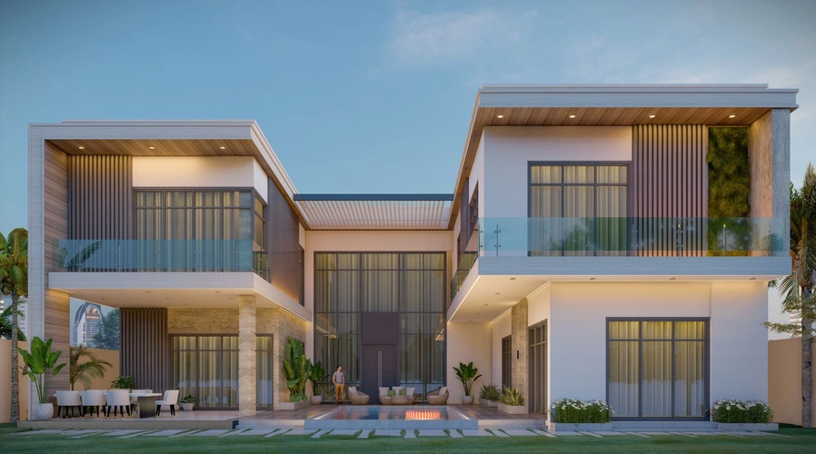 Luxury Modern Villa Exterior & Landscape фото-3
